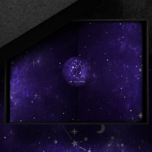 Sticker Rond Sagittaire pourpre zodiaque   Horoscope astrologiq