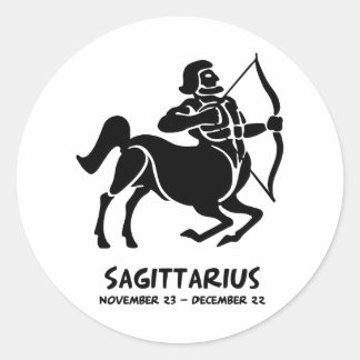 Sticker Rond Sagittarius signe zodiaque