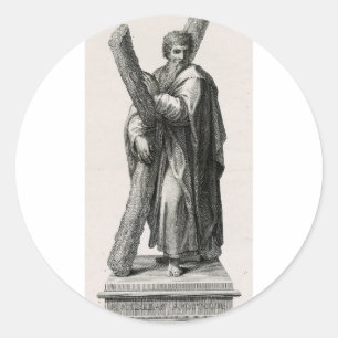 Sticker Rond Saint André l'apôtre, premier disciple