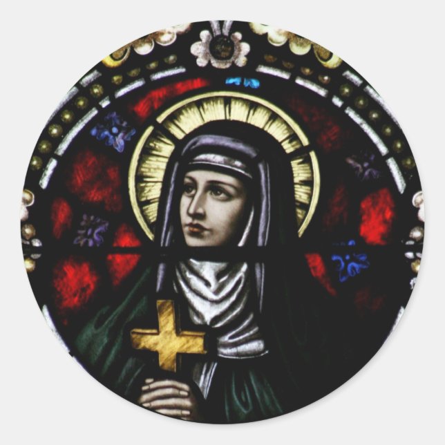 Sticker Rond Saint Angela Merici (Devant)