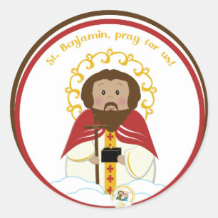 Sticker Rond Saint Benjamin