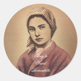 STICKER ROND SAINT BERNADETTE