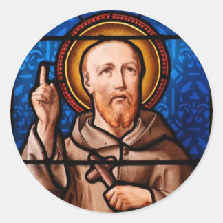 Sticker Rond Saint Bernard de Clairvaux Verre d'Art