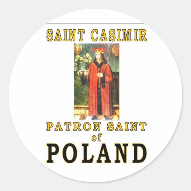 STICKER ROND SAINT CASIMIR (Devant)
