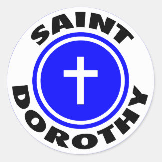 Sticker Rond Saint Dorothy