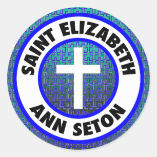 Sticker Rond Saint Elizabeth Ann Seton