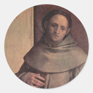 Sticker Rond Saint Francis d'Assisi