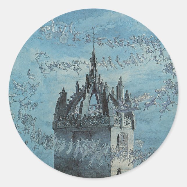Sticker Rond Saint Gilles - Ses Cloches par Charles Altamont Do (Devant)