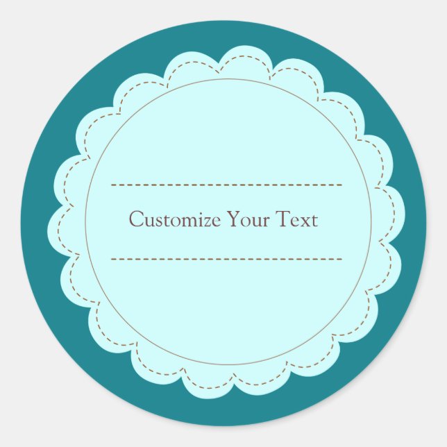 Sticker Rond Saint-Jacques de cercle classique (Devant)