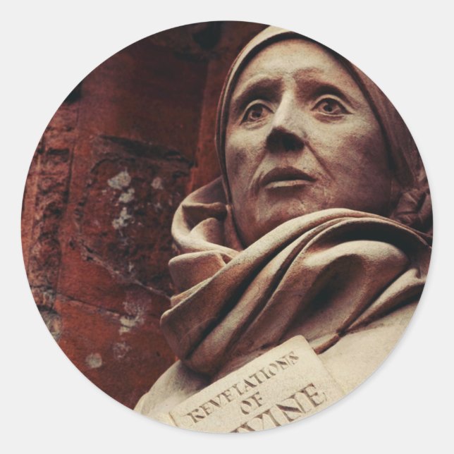 Sticker Rond Saint Julien de Norwich (Devant)