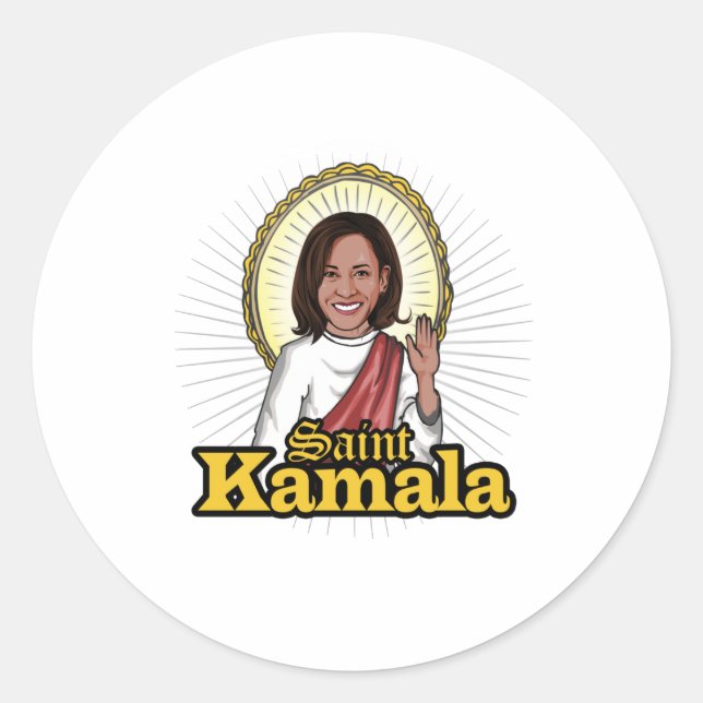 Sticker Rond Saint Kamala (Devant)