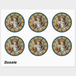 Sticker Rond Saint Michel l'Archange (M 010)