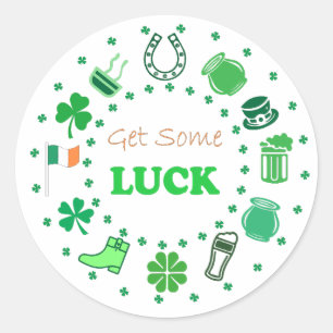 Sticker Rond Saint Patrick's Day