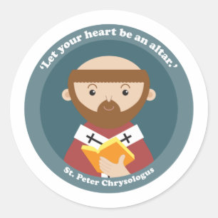 Sticker Rond Saint Peter Chrysologus