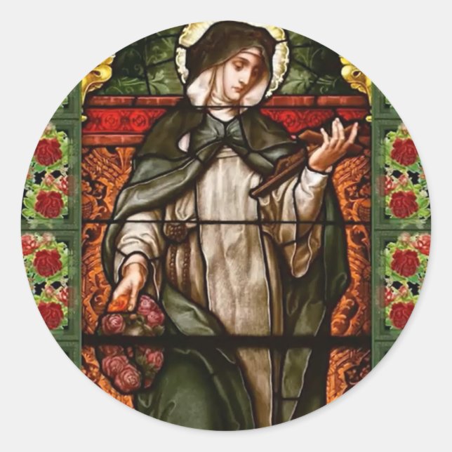 STICKER ROND SAINT ROSE DE LIMA (Devant)