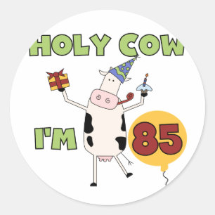 Sticker Rond Saint Vache J'ai 85 Tshirts et cadeaux d'anniversa