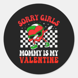 Sticker Rond Saint-Valentin Garçons Enfants Désolé Filles Maman