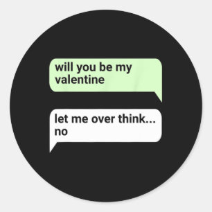 Sticker Rond Saint-Valentin Serez-Vous Mon Amour Chat 2