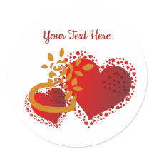 Saint Valentin Texte personnalisé Coeurs heureux