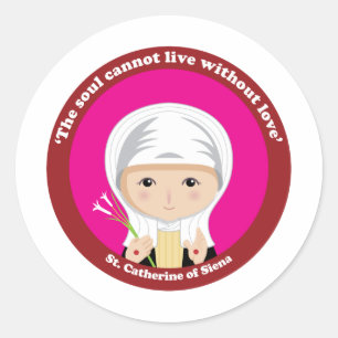 Sticker Rond Sainte-Catherine de Sienne