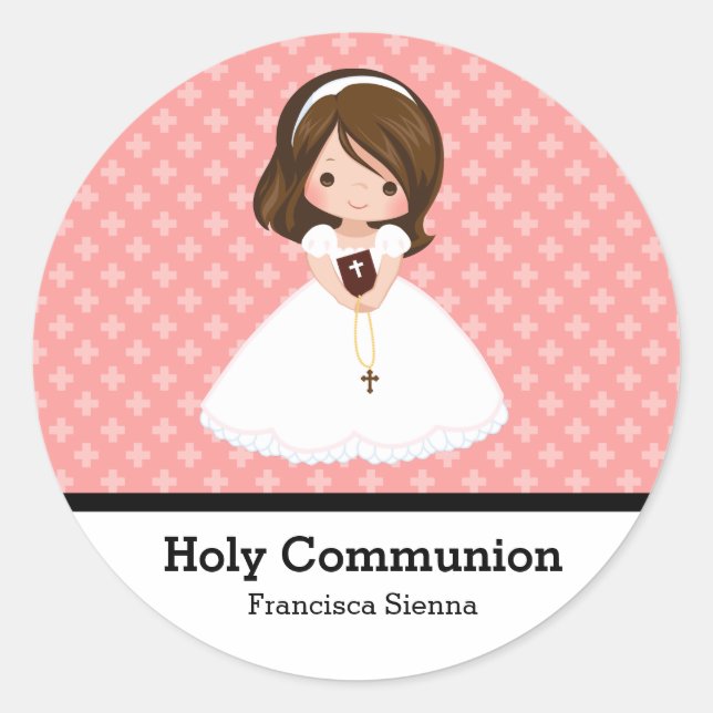 Sticker Rond Sainte Communion (Devant)