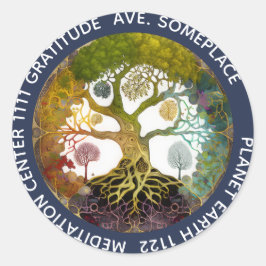 Sticker Rond Saisons | Arbre de Vie