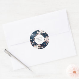 Sticker Rond Sakura Blossom Merci Pour Votre Commande