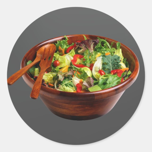 Sticker Rond Salade Bowl (Devant)