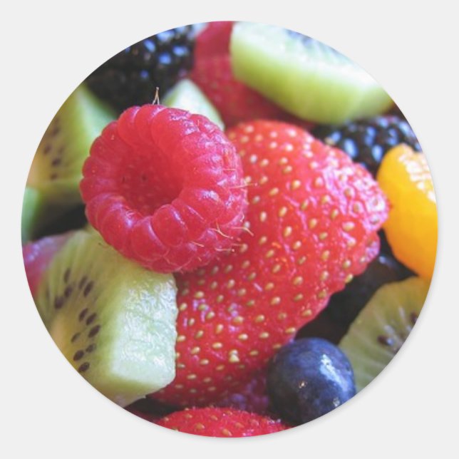Sticker Rond salade de fruits (Devant)