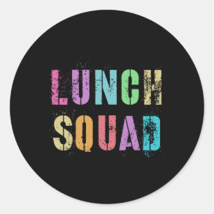 Sticker Rond Salle De Déjeuner Retour À L'École Service Aliment