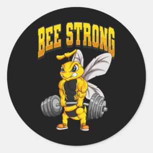 Sticker Rond Salle De Fitness Abee Strong Fitness