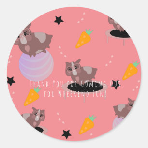 Sticker Rond Salle de sport pour cobayes