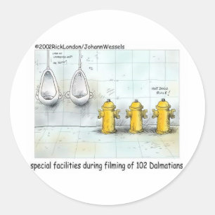 Sticker Rond Salles de bain pour chiens gâtés Cadeaux et T-shir