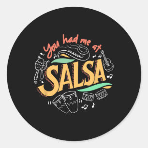 Sticker Rond Salsa Dance Amour Salsa Dance Danser Danser Danser
