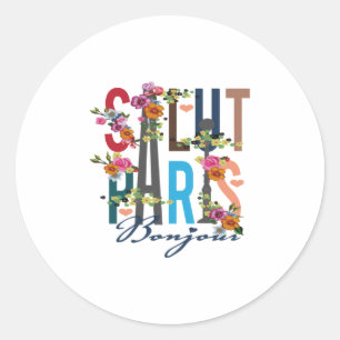 Sticker Rond salut paris