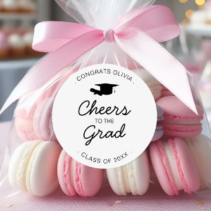 Sticker Rond Salutations à la Grad Graduation Party Classe de 2