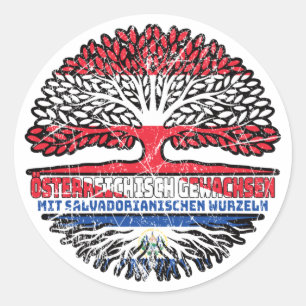 Sticker Rond Salvador Salvadorian Autriche