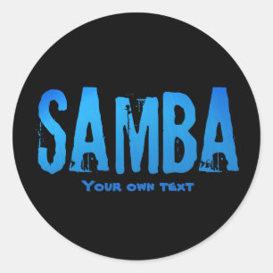 Sticker Rond Samba brasileiro do Brasil musique de danse