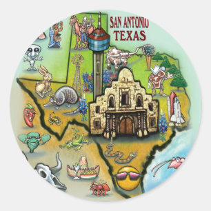 Sticker Rond San Antonio TX