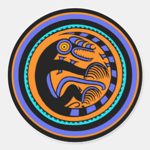 Sticker Rond San Blas Serpent Spirit