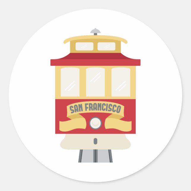 Sticker Rond San Francisco (Devant)