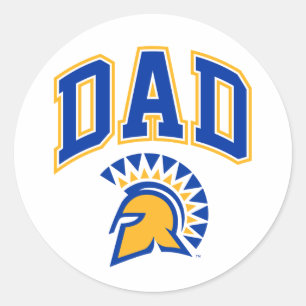 Sticker Rond San Jose State Spartans Papa
