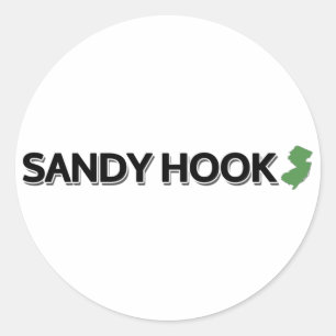 Sticker Rond Sandy Hook, New Jersey