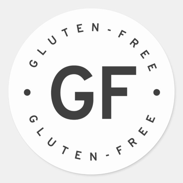 Sticker Rond Sans gluten (Devant)
