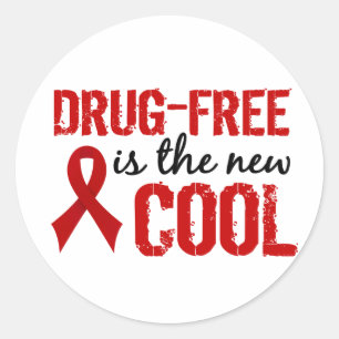 Sticker Rond Sans médicaments est le nouveau cool