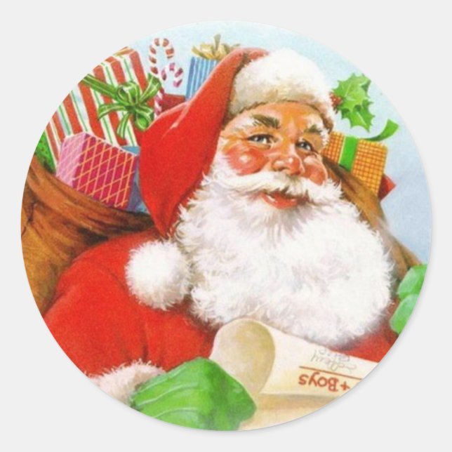 Sticker Rond Santa Claus (Devant)