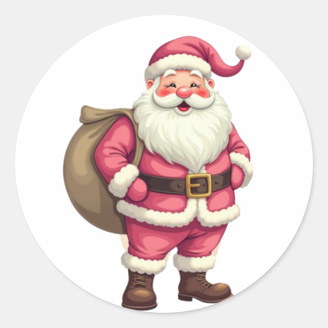 Sticker Rond Santa Claus (Devant)