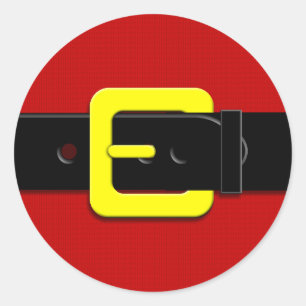 Sticker Rond Santa Claus Belt