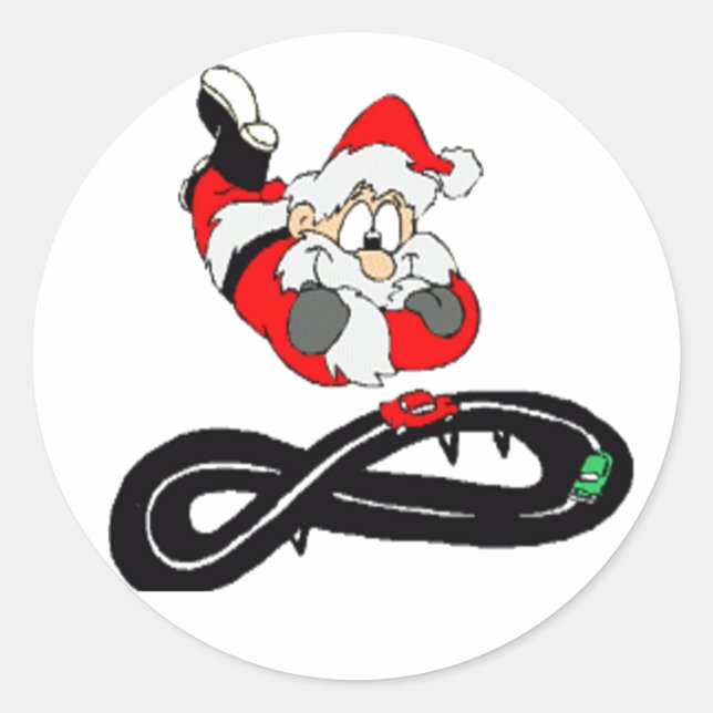 Sticker Rond Santa Clause (Devant)
