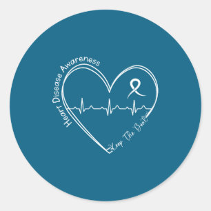 Sticker Rond Santé cardiaque sensibilisation aux maladies cardi